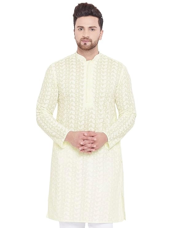 Royal Kurta Men's White Pure Cotton Kurta Pajama Set